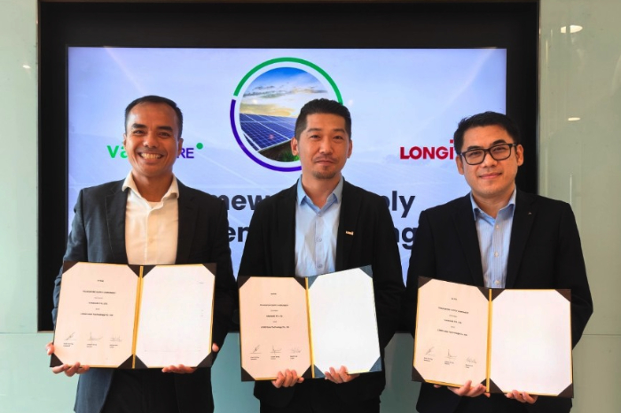 Vanda RE dan LONGi kerja sama pasok 1 GW modul surya untuk proyek 2 GWp di Kepri, dukung TKDN dab ekonomi hijau Indonesia-Singapura.