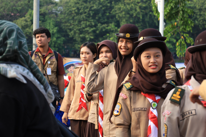Ribuan generasi muda mengikuti kegiatan GAUL’S 2025 di Danau Sunter, Jakarta Utara, dalam rangka memperingati Hari Bebas Kendaraan Bermotor.