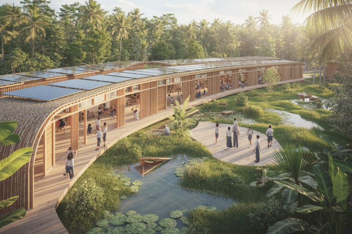 Foto ilustrasi - DKI Jakarta terapkan konsep sekolah net zero carbon di enam sekolah Jakarta Barat untuk hemat energi, kurangi emisi, dan dukung target 2050. (AI Generated/Atkarbonist)