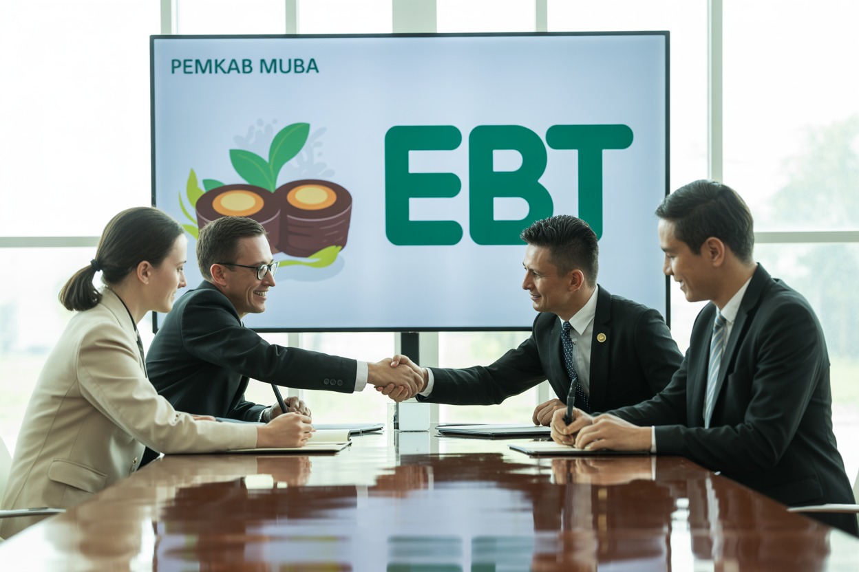 Pemkab Muba dan Kadin Sumsel teken MoU kembangkan energi terbarukan dari limbah sawit untuk dorong investasi, UMKM, dan ekonomi daerah.