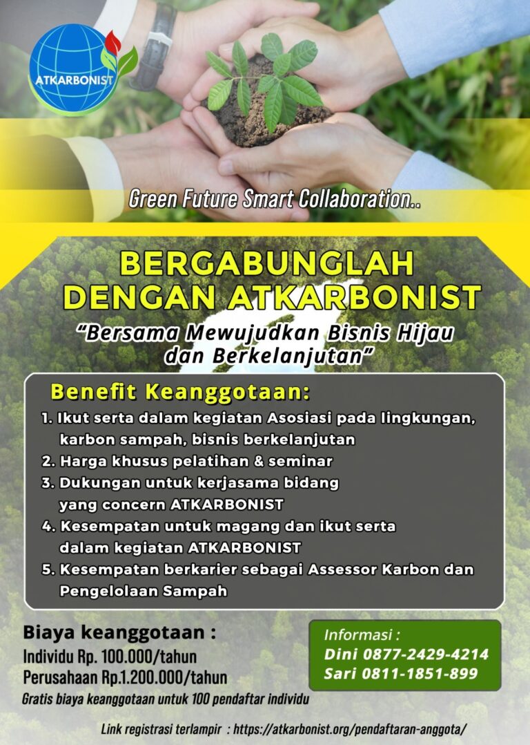 Bergabung dengan ATKARBONIST memberikan sejumlah keuntungan eksklusif yang tidak hanya memperluas wawasan, tetapi juga membuka peluang karier di sektor hijau: