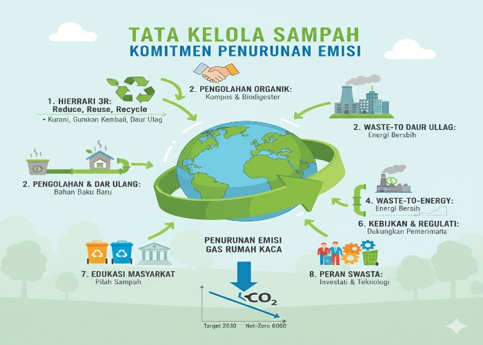 Selain itu, program pembangunan Tempat Pengolahan Sampah dengan sistem Reduce, Reuse, Recycle (TPS3R) juga digencarkan untuk mengurangi volume sampah yang masuk ke TPA dan mendorong ekonomi sirkular.